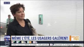 Même l'été, les usagers des transports en commun parisiens galèrent