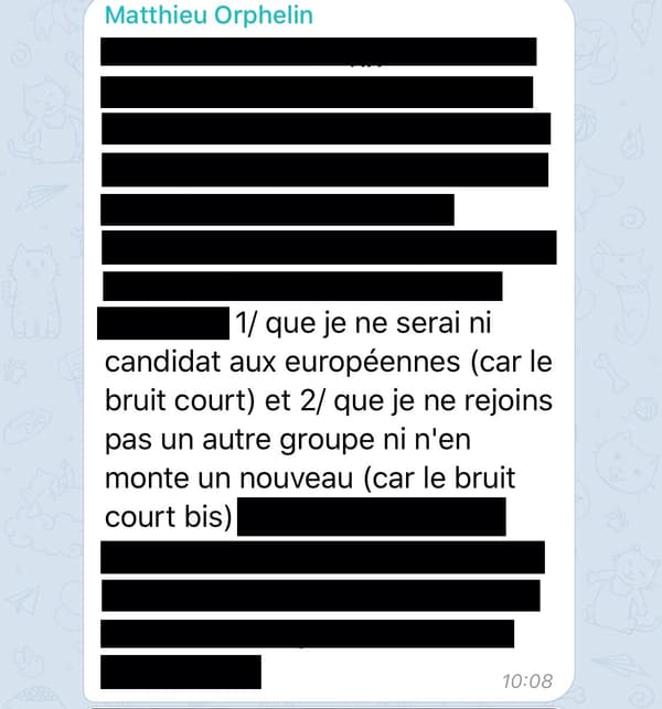 Message What's App du député Matthieu Orphelin Message What's App du député Matthieu Orphelin