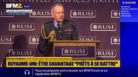 Vladimir Poutine a une "volonté" de "cibler les États voisins" de l'Ukraine, selon le chef d'état-major des armées britanniques