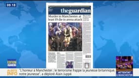 "Terreur à l'Arena", "bombe suicide": les unes de la presse britannique après l'explosion à Manchester