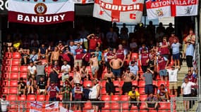 Les supporters d'Aston Villa samedi 30/07 au Roazhon Park