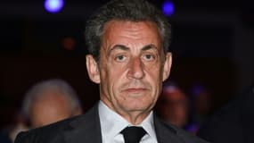 L'ancien président de la République Nicolas Sarkozy, le 20 avril 2018 à Bagnolet près de Paris