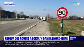 Retour des routes à 90km/h dans le Nord-Isère