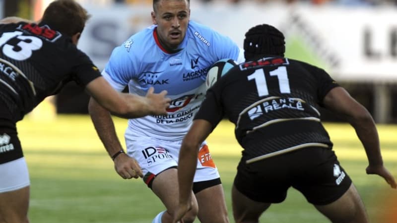 Willie Du Plessis sous le maillot de Bayonne, avant son prêt à Montpellier.