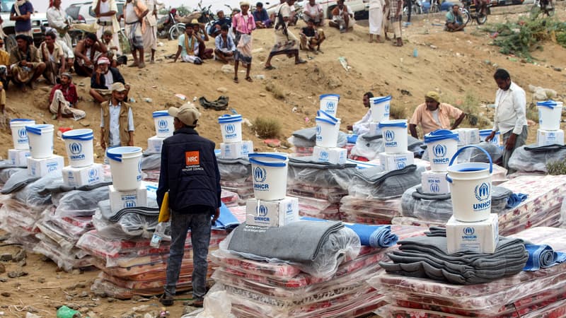 Aide humanitaire au Yémen, un des huit pays le plus touché par la famine dans le monde.