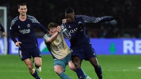 Nuno Mendes lors de PSG-Manchester City, le 22/01/2025