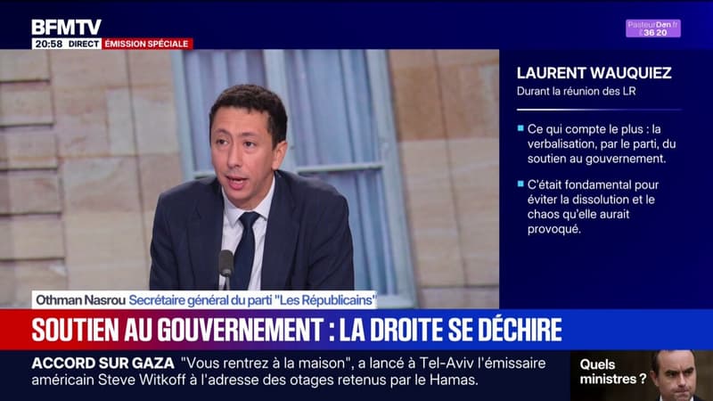 Crise politique: Othman Nasrou (LR) indique que le parti 