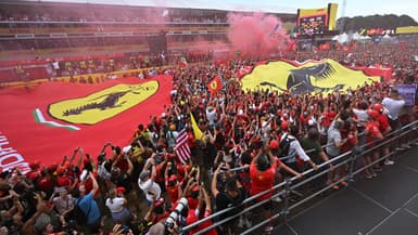 Des supporteurs de Ferrari, à Monza le 1er septembre 2014