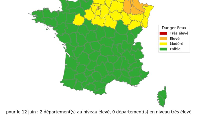 Mardi 13 juin 2023, cinq départements seront placés en vigilance orange aux feux de forêts. Mardi 13 juin 2023, cinq départements seront placés en vigilance orange aux feux de forêts.