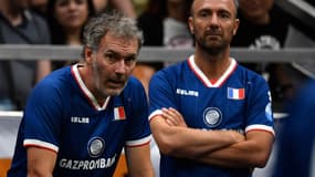 Laurent Blanc et Christophe Dugarry