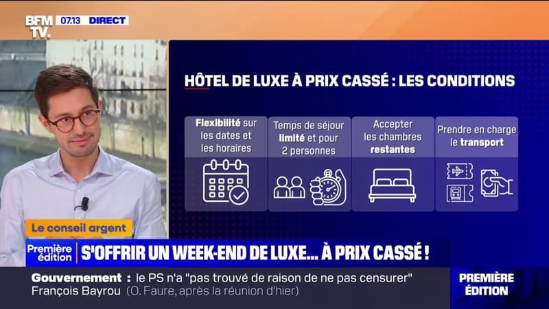 S'offrir un week-end de luxe à prix cassé, c'est possible, mais sous certaines conditions