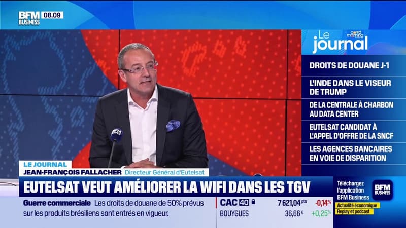 Eutelsat a répondu à l'appel d'offre de la SNCF pour améliorer le Wi-Fi dans les TGV