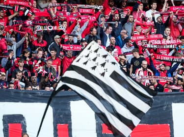 Des supporters de Rennes en septembre 2023