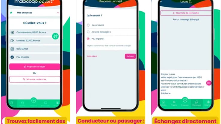 Mobicoop covoit' - application de covoiturage