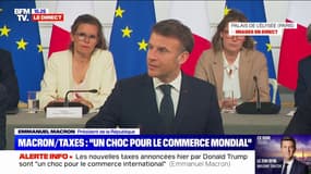 Taxes annoncées par Donald Trump: "C'est une décision brutale et infondée", assure Emmanuel Macron