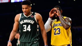 LeBron James face à Giannis Antetokounmpo