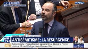 Édouard Philippe sur les actes antisémites: "Ces actes sont répugnants"
