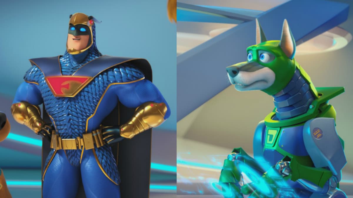 Blue Falcon et Dynomutt dans Scooby