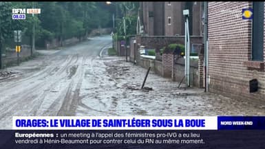 Orages: les habitants du village de Saint-Léger choqués après les coulées de boue