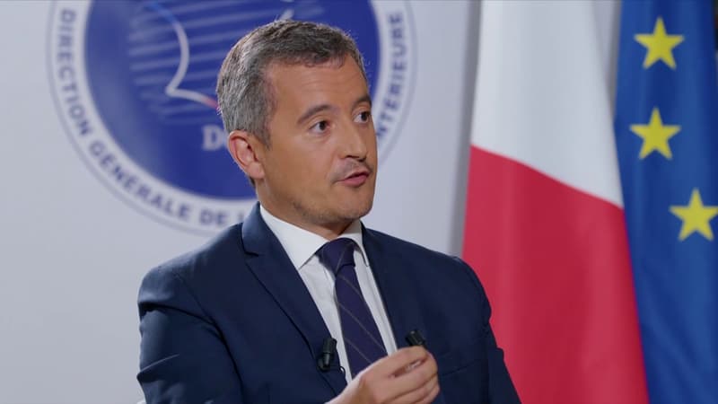 Gérald Darmanin lors d'une interview sur BFMTV le 2 septembre 2022