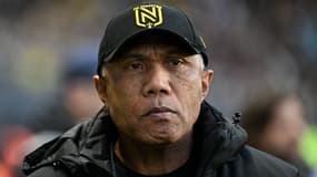 Antoine Kombouaré lors de la défaite du FC Nantes en Ligue 1 contre Le Havre - le 24/11/2024