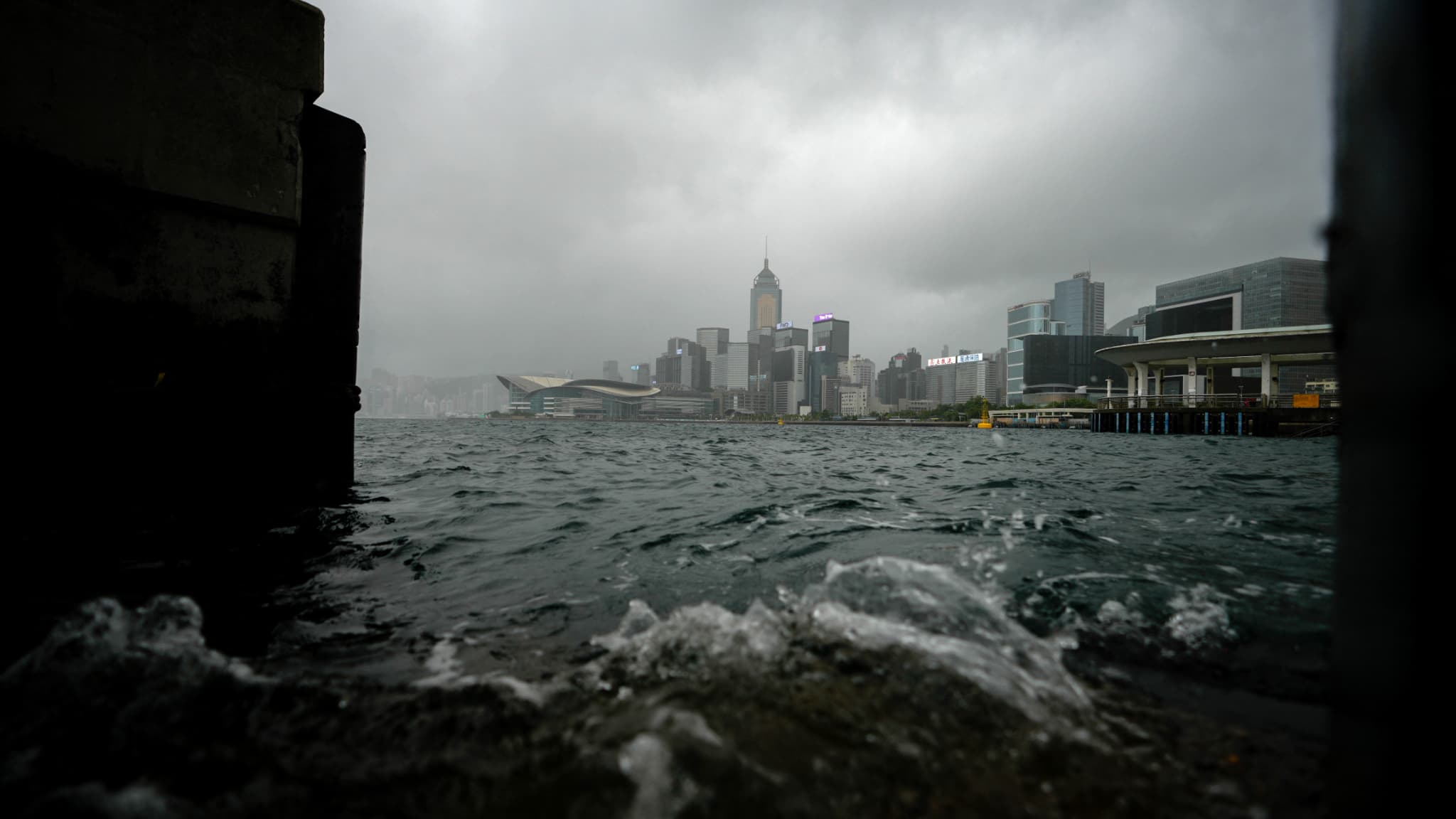The port of Victoria in Hong Kong, July 20, 2025