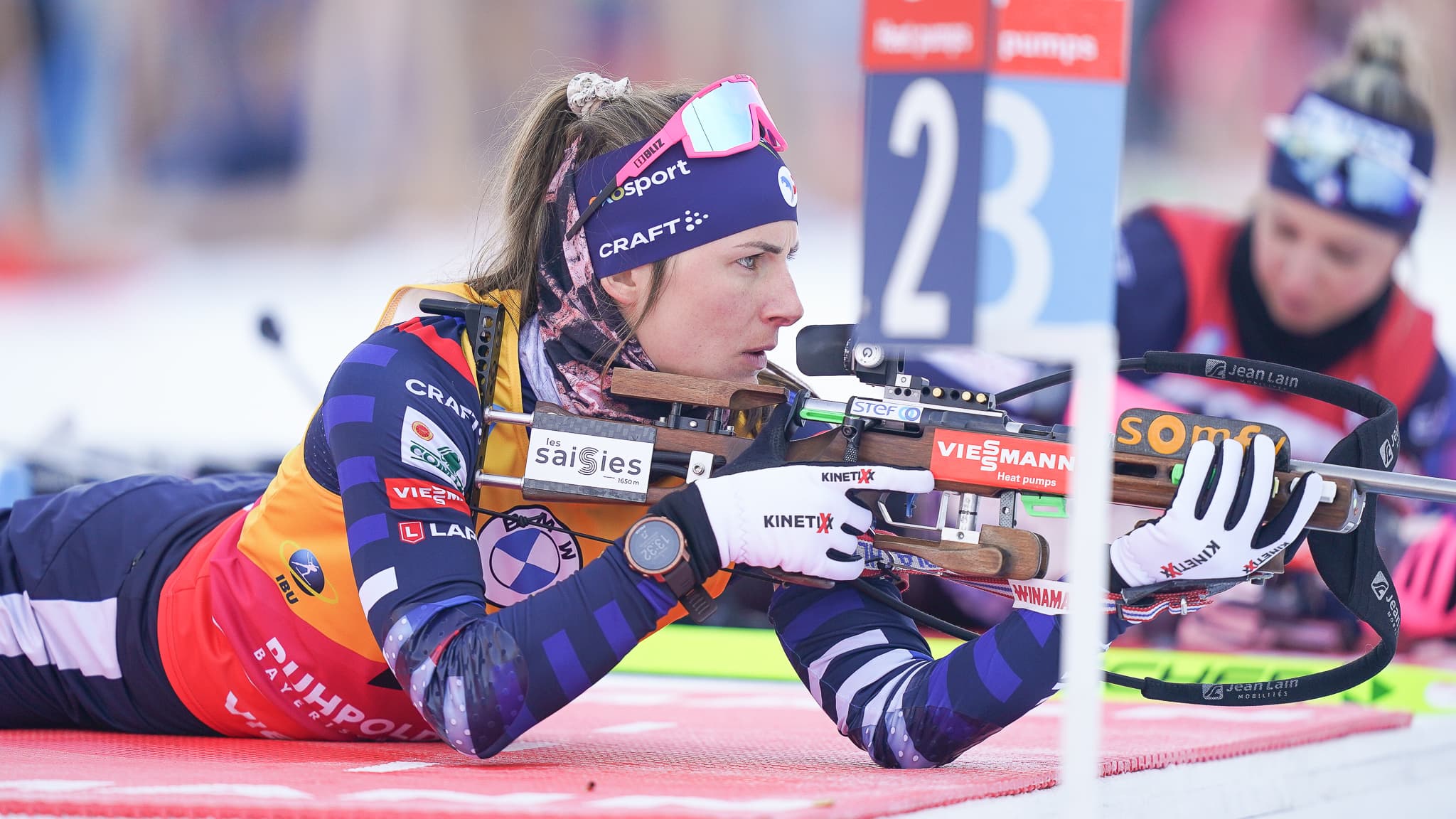 Justine Braisaz-Bouchet à Oberhof, en janvier 2024. Justine Braisaz-Bouchet à Oberhof, en janvier 2024.