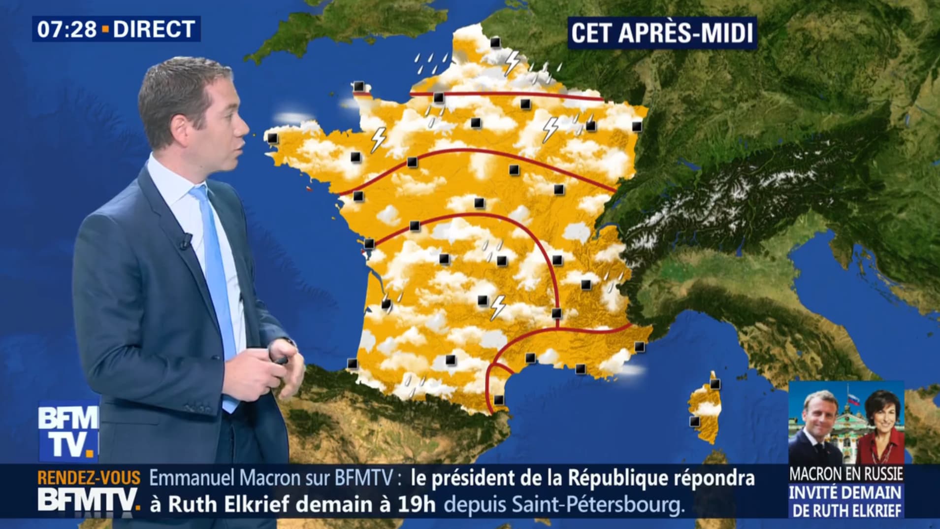 Météo du jeudi 24 mai l'après-midi