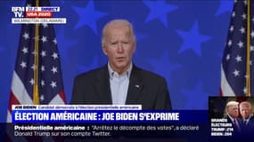 Joe Biden: "Chaque bulletin doit être comptabilisé"
