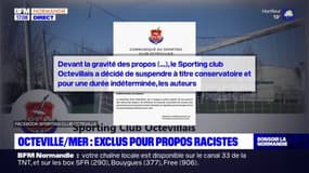 Seine-Maritime: trois joueurs du Sporting Club Octeville suspendus après des propres racistes