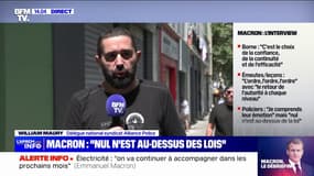 "Le président de la République est dans son rôle" en rappelant que "nul n'est au-dessus des lois", réagit William Maury (Alliance Police)