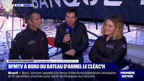 BFMTV a rencontré les skippers Armel le Cléac'h et Clarisse Crémer avant le départ de la Transat Jacques Vabre ce dimanche