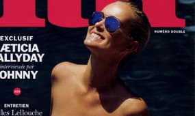 Laeticia Hallyday en couverture de LUI