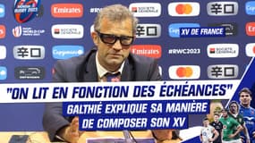 XV de France : "On lit en fonction des échéances", Galthié explique sa manière de composer son XV