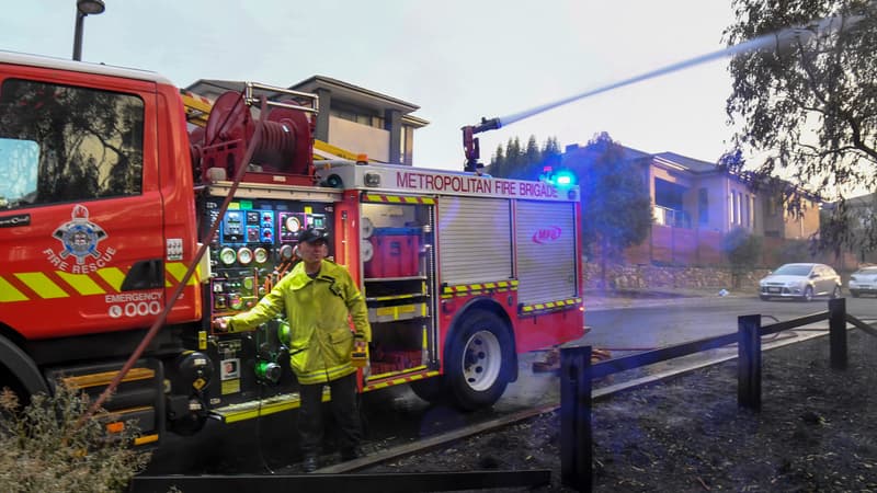 Pompiers en action en Australie.