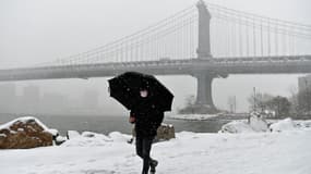 Un froid polaire frappe les Etats-Unis, comme ici à New York, le 18 février 2021