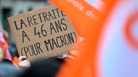 Manifestation à Rennes contre le relèvement de l'âge du départ en retraite, le 19 janvier 2023