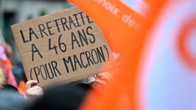 Manifestation à Rennes contre le relèvement de l'âge du départ en retraite, le 19 janvier 2023