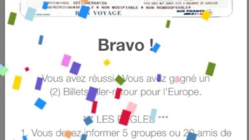 Tentative de phishing via le nom d'Air France