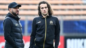 Les Marseillais Dimitri Payet et Mattéo Guendouzi en janvier 2023