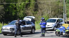 Des gendarmes aux Plantiers, le 12 mai 2021