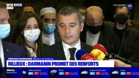 Violences à Rillieux-la-Pape: Gérald Darmanin fustige "un choc contre la République"