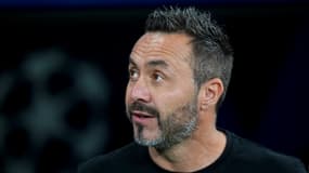 Roberto De Zerbi lors du match Real Madrid-OM - le 16/09/2025