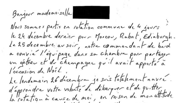 La lettre qu'Air France a fait signer à Julie La lettre qu'Air France a fait signer à Julie