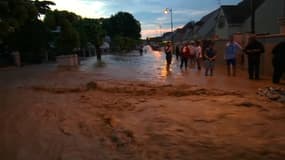 La commune de Thieux (Seine-et-Marne) a été touchée par des inondations, le 3 juin 2021.