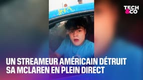 Un streameur américain détruit sa McLaren en plein direct dans un accident