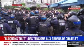 "Bloquons tout": des tensions aux abords de Châtelet à Paris