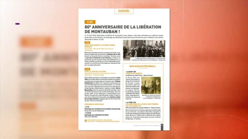 Une photo du Maréchal Pétain publiée dans le magazine de Montauban pour les 80 ans de la libération de la ville. 