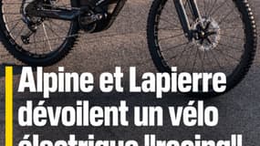 Alpine dévoile un vélo électrique façon "racing"