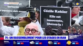 Paris: un rassemblement pour demander la libération d'otages en Iran